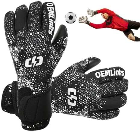 Guanti da Portiere per Calcio | Caratterizzati da Antiscivolo, Spessore, Elasticità e Comfort - Guanti da Portiere per Ragazzi e Giovani,Per Bambini, Ragazzi, Ragazze, Adulti, Adolescenti e Famiglia