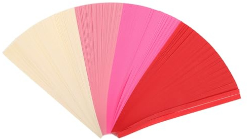 INOOMP Strisce di Carta Origami per Stelle Portafortuna 5400 Pezzi Doppia Faccia Colore Brillante per Lavori Artigianali e Ispirazione Artistica in Viaggio