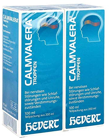 Calmvalera Tropfen bei nervösen Schlafstörungen und Unruhe, sowie Verstimmungszuständen, 200 ml Lösung