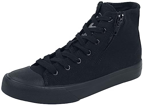 Black Premium by EMP Unisexe Baskets Noires avec Fermeture éclair EU40