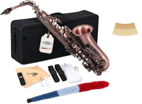 Classic Cantabile AS-450 Eb-Altsaxophon Set (Antique Red, Spar-Set Blätter)