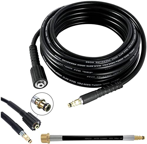 Remplacement De Nettoyage D'eau De Tube De Tuyau De Laveuse à Haute Pression De 8m 26ft 2320psi Pour Le Filetage De Vis Et Le Tuyau De Connecteur Rapide De Raccord De Type C-clip Pour K2, K3, K4, K5
