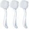 Patelai 3 Pcs Face Brush Cleansing Manual Acrylic Handle Facial Scrubbers Soft Bristle Exfoliator Cleaner Tool Scrub Exfoliating Facial Brush for Face Care Makeup Skincare Removal(Transparent)