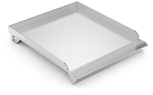 Stanbroil Plancha superior plana de acero inoxidable para quemador lateral de parrilla de gas, parrilla superior universal para la mayoría de quemadores laterales de parrilla de gas, 11 x 13 pulgadas.
