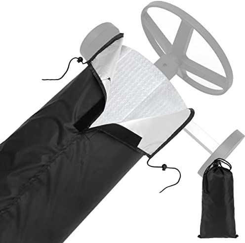 Couverture Enrouleur Bâche Piscine Tissu Oxford 210D Pliable et Lavable Fixe 490 x 96/550 x 96cm Enrouleur Bache Piscine Couverture pour Protéger la Couverture Solaire(490 x 96cm)