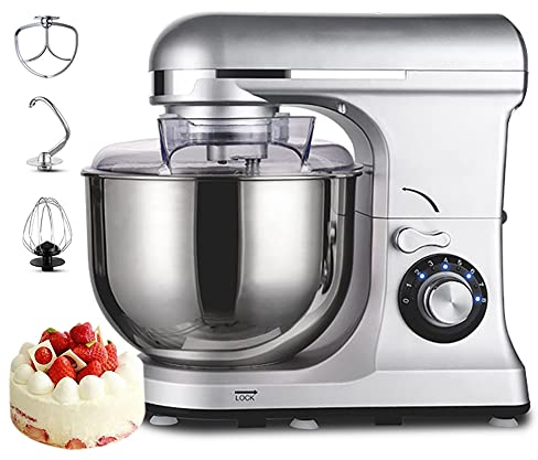 Batidoras Amasadoras, Batidoras De Alimentos Con Cabezal Inclinable De 7 L, Batidora De Masa, TazóN De Acero Inoxidable, Batidora De Cocina EléCtrica Para Hornear, Pasteles, Galletas, Amasar, 1300 W
