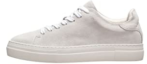 SELETED HOMME Homme Slhdavid Noos O Baskets Chunky Suede, Blanc, 40 EU