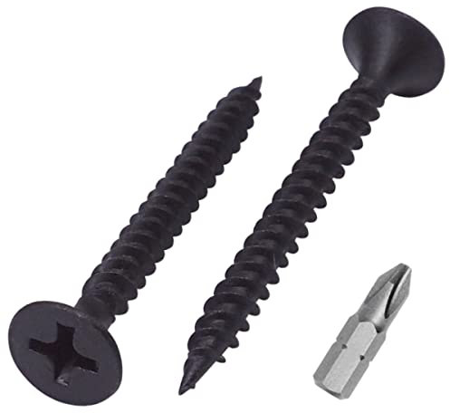 SKIR'CO Lot de 400 vis pour cloison sèche, finition phosphatée 3,5 x 35 mm, filetage fin, tête trompette Phillips