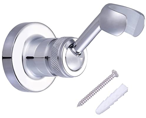 HIMREYLD Duschkopfhalterung Handbrause Halterung, Duschhalterung mit 360 Grad Kugelgelenk Verstellbar Universal für Dusche Badezimmer, Verchromt