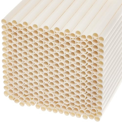 Baker Ross FN126 Pajitas de Papel - Pack de 300, Pajitas de Papel Biodegradables Reutilizables Multiusos