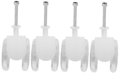 Kisangel 4pcs Replacement Plastic Walker Wheels for Pram Wheel Roller Accessories Safety First for Learning to Walk