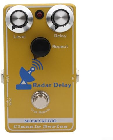 Pedal de retardo de marcha atrás Mosky Audiol Overdrive para guitarra eléctrica con innovador control de enfoque y sonido excepcional (D)