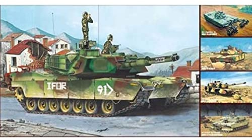 Trumpeter 01535 modellbyggsats M1A1/A2 Abrams 5 i 1, olika