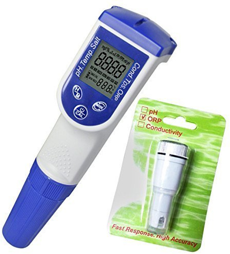 GAIN EXPRESS 6-In-1 PH Mv Temperatura Conducibilità Tds Salt Combinato con Elettrodo Orp Salinity Meter