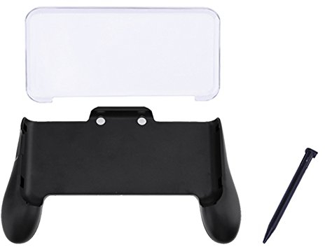 Amazingdeal Poignée 3 en 1 avec étui en cristal et stylet en plastique pour console Nintendo NEW 2DS LL 2DS XL