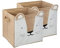 WOWGADGET SET 2x Faltbox Löwe / Aufbewahrungsbox für Kinder aus Stoff im Würfel für Regale und Schränke. Sortierbox/Spielzeugkiste Toy Bin für Dokumente, Spielzeug, Büroartikel uvm. 30x30x30cm