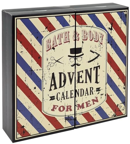 Men Book Body Care Calendario dell'Avvento da uomo del 2024 apertura a libro