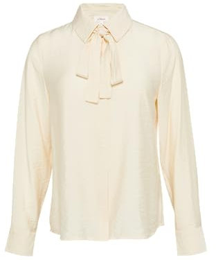 s.Oliver Strukturierte Bluse mit Abnehmbarer Schluppe