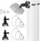 Universelle Kamera Halterung für Eufy Cam, Verstellbare Camera Halterung, Masthalterung Halterung für Außenkamera, Innenkamera, Spotlight Kamera/Plus/Pro/Solar Panel/Überwachungskamera (Schwarz)