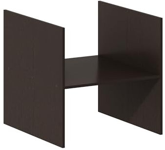 Furinno Cubicle H-förmiger Regalwürfel-Organizer-Einsatz, Dunkle Eiche
