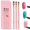 3 PCS Acrylic Nail Brush Set for Powder & Gel - French Manicure Brush and Detailing Brushes for Nail Art, Acrylic Nails - Professional Nail Tools for Women & Nail Technicians