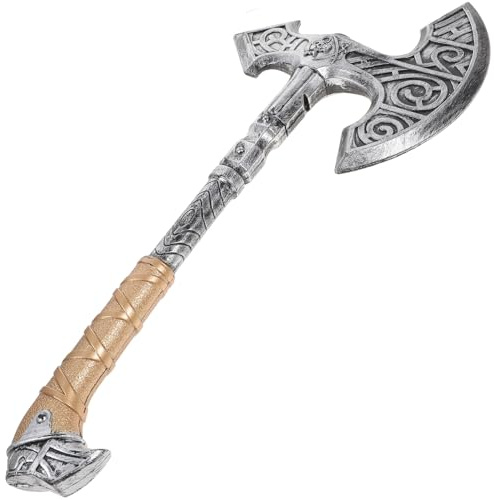 LIFKOME Hache de Simulation Halloween et Réaliste Accessoire de Cosplay Unique pour Garçon Fille Décoratif pour Fêtes et Carnavals