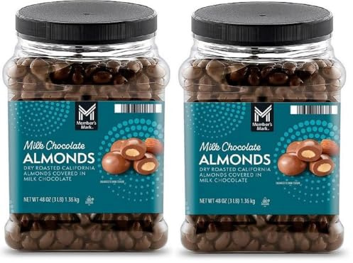 Member Mark Milk Chocolate Almonds, 48 oz. (Pack Of 2) (Include Bonus Pocket tissue)