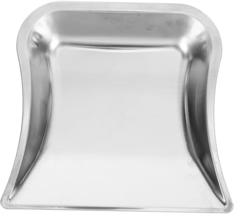 Anneome Pelle à Poussière Portative en Acier Inoxydable 1 Pièce, Pelle à Ordures Pratique pour Bureau Cuisine, Outil Multifonction pour Nettoyage de Table, Usage Domestique et Alimentaire