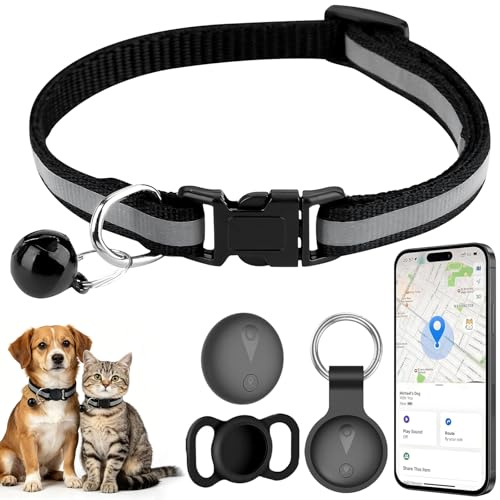 Cat Tracker Collar, Dog Tracker No Monthly Fee, Compatible with iOS Android