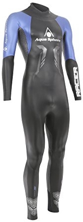 Aquasphere Men 's Racer triatlón Traje, Corredor (Racer), Hombre, Color Negro y Azul, tamaño XS