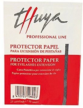 THUYA Protecteur en papier Extension cils adhésifs, noir, standard