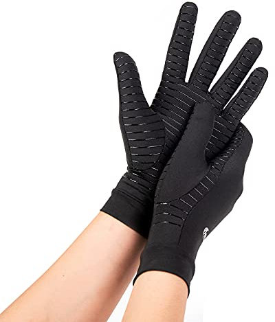 HENOTIC Copper Arthritis Gloves for Women Men Full Finger Compression Glove