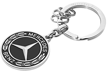 Mercedes-Benz Collection Schlüsselanhänger Untertürkheim | schwarz/silberfarben | Edelstahl