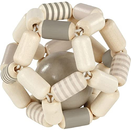 Greifling Elastik Ball, grau weiß