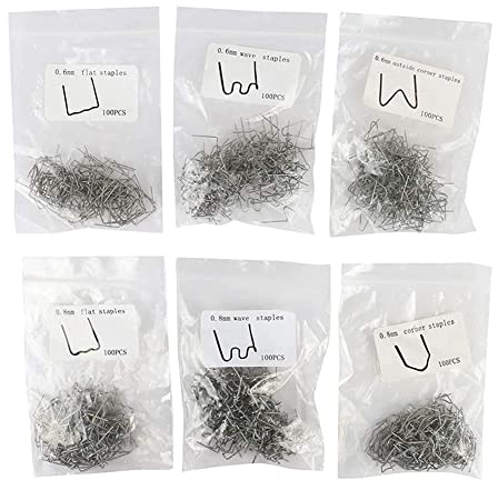 WEITAI 600 STÜCKE Heftklammern für HeißHefter-Set StoßStangen-Reparaturheftklammern SchweißEn Kunststoff-Hefter zum LöTen Von StoßStangen