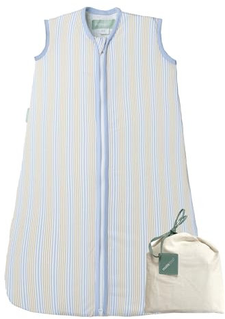 molis&co. Baby-Schlafsack. 0.5 TOG. Größe: 70 cm (0-6 Monate). Ideal für den Sommer. Kai. 100% Baumwolle (Oeko-TEX 100).