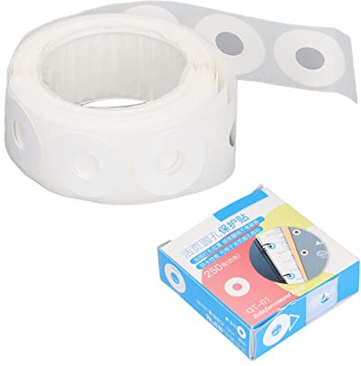 QANYEGN 200Pcs Hole Pch Reinforcers Stickers, Self Adhesive Reinforcement Stickers, PVC Waterproof els for Production(White)