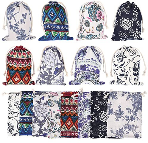 HAPINARY 24stücke Geschenktüten Mit Kordelzug Kleine Schmuckbeutel Aus Jute Aufbewahrungsbeutel Für Snacks Und Süßigkeiten Wiederverwendbare Beutel Für Various Anlässe