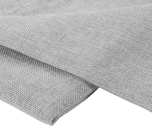 YETGFBH Högtalartyg, Apeaker Grill 1,46 x 0,5 m dammtätt linne tyg högtalare nätskydd duk enfärgad soffa bakgrund hem textil tyg akustiska tillbehör (svart)