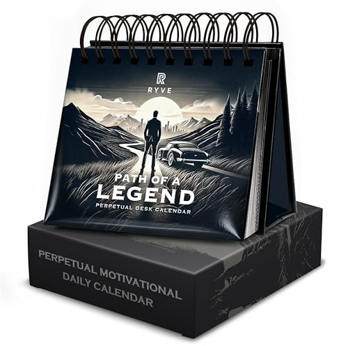Daily Affirmations for Men, Motivational Desk Calendar, Quotes & Prompts