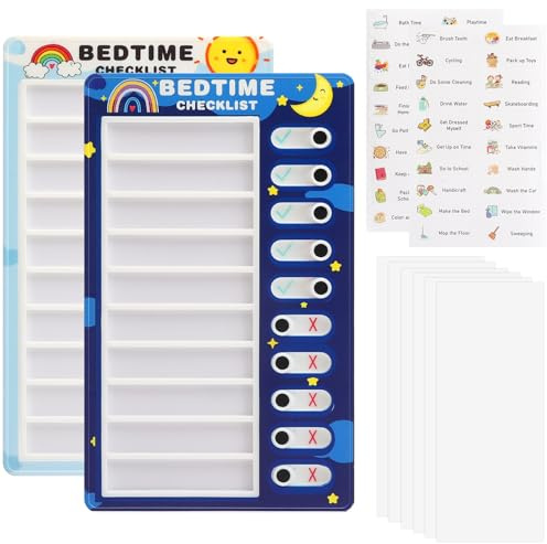 APOMOONS 2 tables de contrôle pour bébé, agenda de routine quotidien