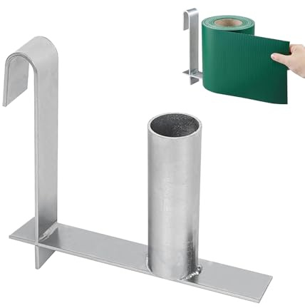 LZYDKH Unrolling Aid for Privacy Screen Strips, Stainless Steel Mounting Aid, Roll Aid for PVC Fence Panel, Easy and Quick Assembly, Double Rod Mat Fence Accessories