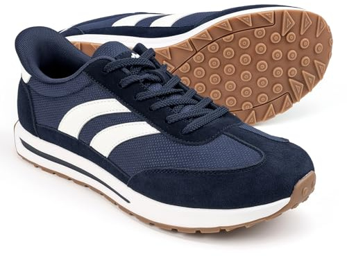 Sosenfer Sneaker herrskor – slip-on löparskor utan snören, bekväma sportskor för fritid, pendling och fitness