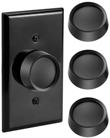 HappyAlley 4 Pack Rotary Dimmer Knob, Black