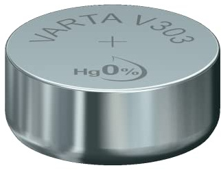 VARTA Batterien V303/SR44 Knopfzelle, 1 Stück, Silver Coin, 1,55V, für elektronische Kleingeräte - Uhren, Autoschlüssel, Fernbedienungen, Waagen