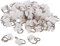 Merriway BH01601 Gardinenleistenkufe, Weiß, 100 Stück