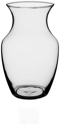 Floral Supply Online - 8 Clear Rose Vase and Flower Guide Booklet - Decorative Glass Flower Vase for Floral Arrangements, Weddings, Home Decor or Office.