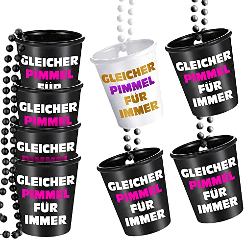 Junggesellinenabschied Schnapsgläser zum Umhängen - Bachelorette Partyzubehör, Geschenkartikel & Zubehör