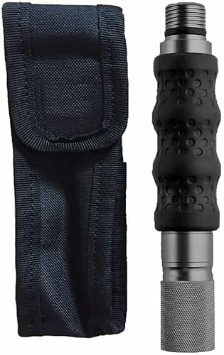 Zune Lotoo Klappspaten Schwarzes Verlängerungsrohr, Non-Skip Silizium Verlängerung Rohr fur Multifunktionale Survival Spaten, Verlängerungsstange für F-A3, F3, Smilodon, ZLA Camping Axtkopf