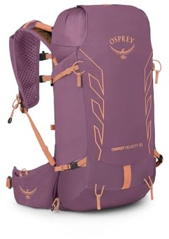 Osprey Tempest Velocity Zaino da trekking da donna, 20L, (rosa) Pashmina/arancione (Melon), da donna, M/L